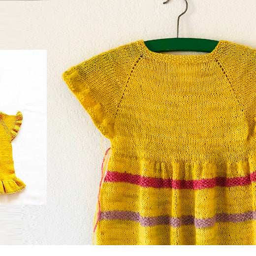 Knitter Profile and Toddler Dress by Sus