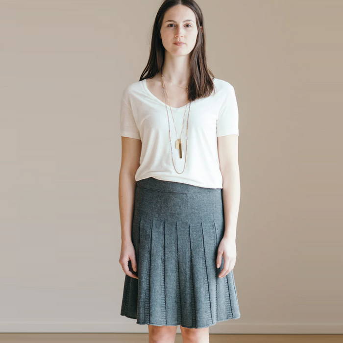 Quince & Co. Tavia Skirt designed by Ann Budd