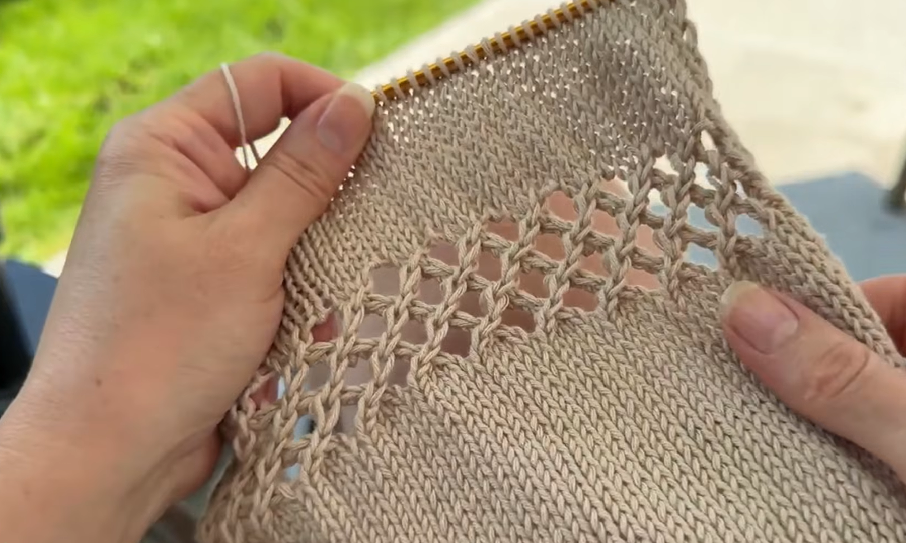 How to Knit the Lattice Mesh Stitch | Beautiful 4-Row Lace Tutorial