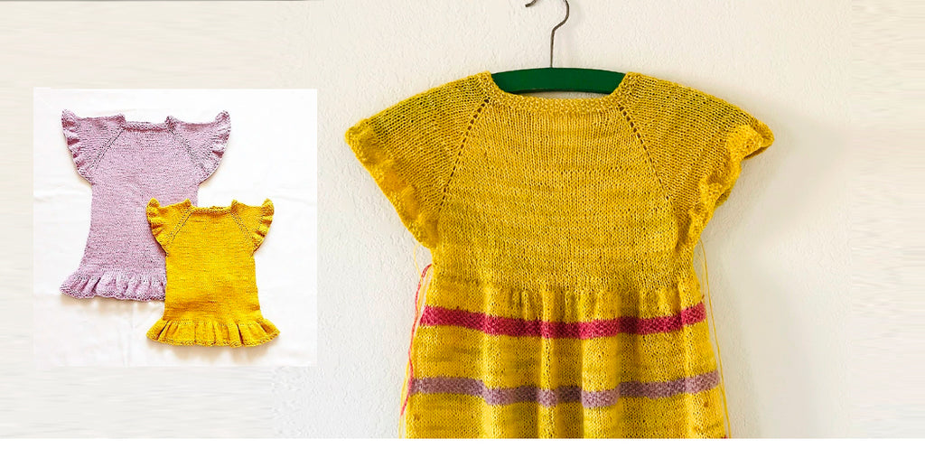 Knitter Profile and Toddler Dress by Sus