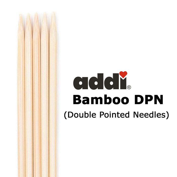 Addi Double Pointed Bamboo Knitting Needles