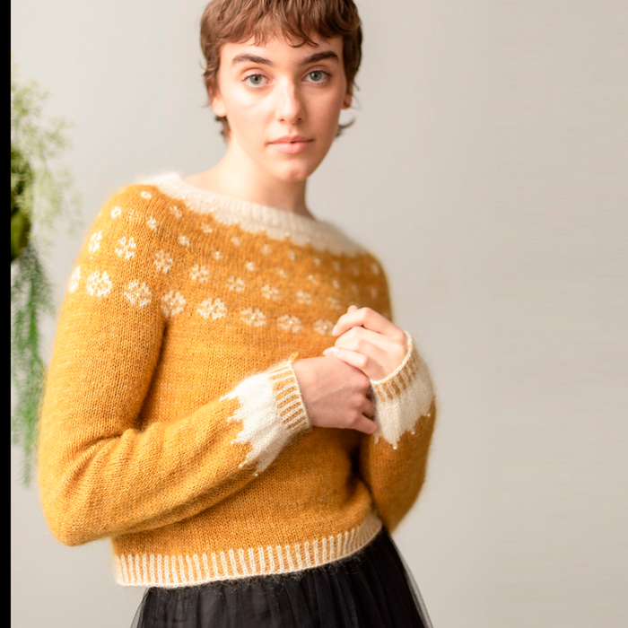 Azucena Pullover by Claudia Quintanilla | Knitted with Gepard Wild Azucena Pullover by Claudia Quintanilla | Knitted with Gepard Wild