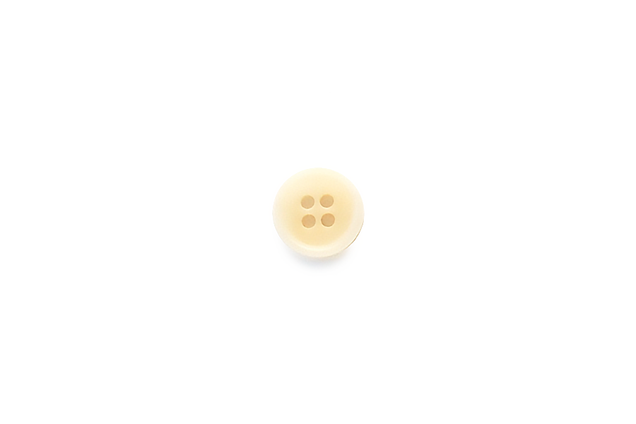 Button: 13mm Diameter  | Natural | Rimmed Edge Corozo