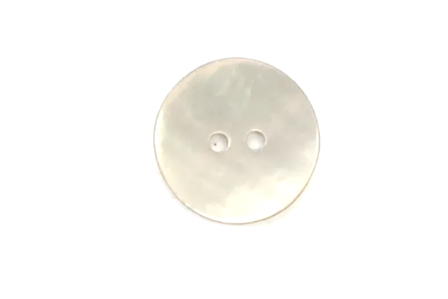 Button: 20mm Diameter  |  White River Shell