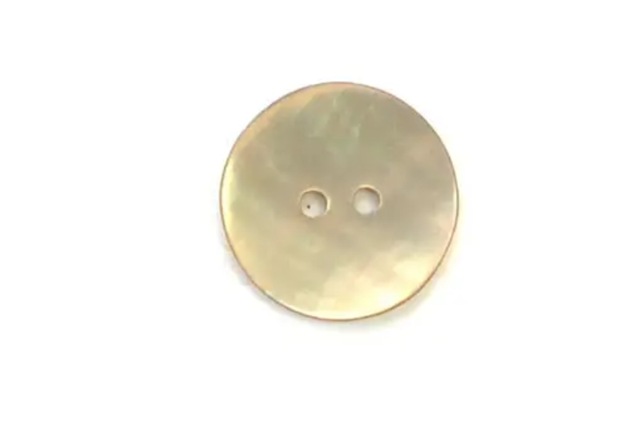 Button: 20mm Diameter  | Dyed Matte beige |  Agoya Shell