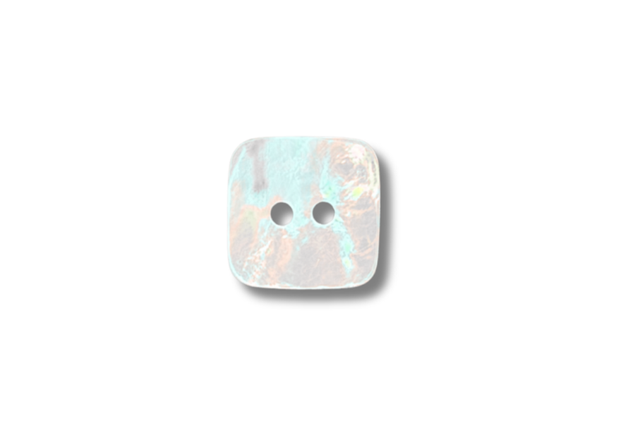 Button: 20mm Square  |  Natural  |  Agoya Shell