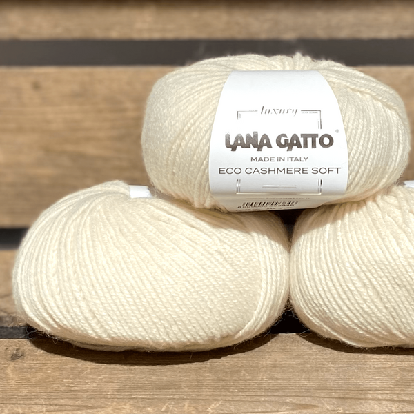 Lana Gatto Cashcot Eco Knitting Yarn Cotton Cashmere Blend Italian Yarns DK  Weight 