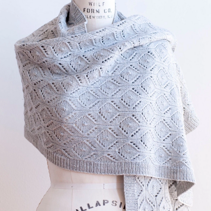 Etchplain Shawl: Isabell Kraemer for Quince & Co. Printed Pattern