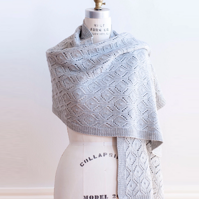 Etchplain Shawl: Isabell Kraemer for Quince & Co. Printed Pattern