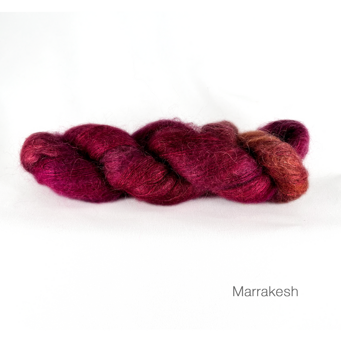IAM Hand-Dyed  Yarn |  Superkid Mohair/Silk  |  Hygge