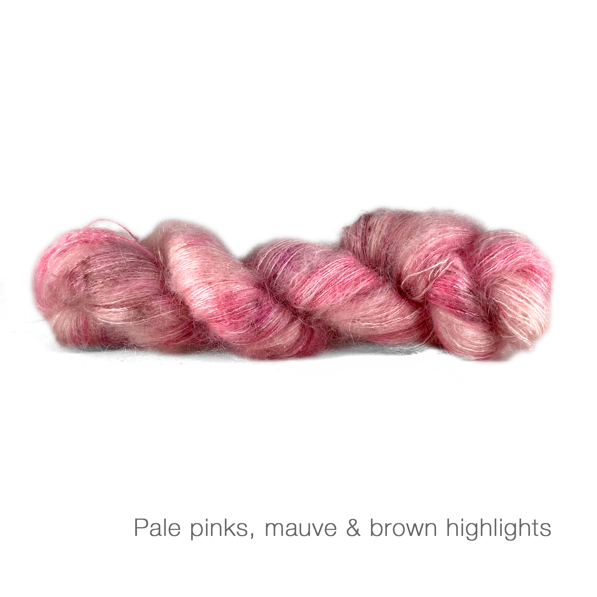 BURNT ORANGE - Hand Dyed Yarn - Superkid Mohair And Silk - Lace Weight -  50g Skein