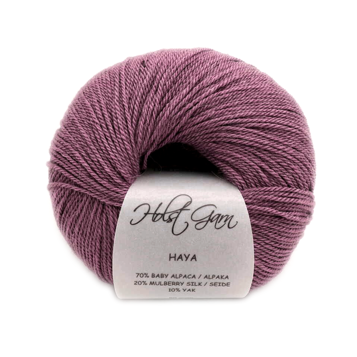 Holst Haya, Baby Alpaca, Mulberry Silk, Yak, Mauve color