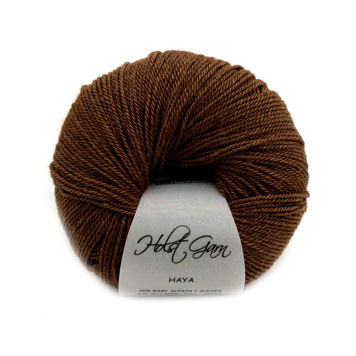 Holst Haya, Baby Alpaca, Mulberry Silk, Yak, Soil Color