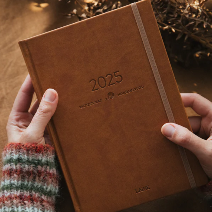 Brown Knitter's Weekly Planner 2026  |  Laine Publishing
