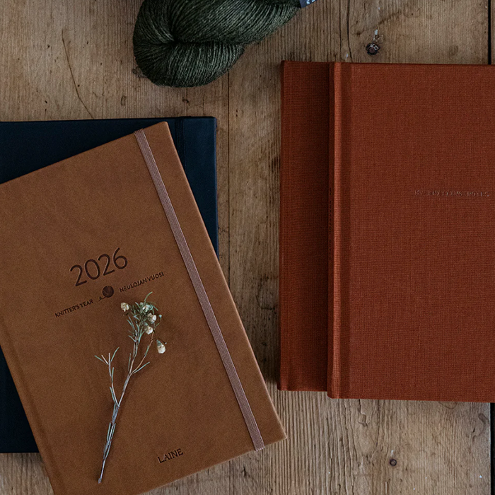 Black Knitter's Weekly Planner 2026  |  Laine Publishing