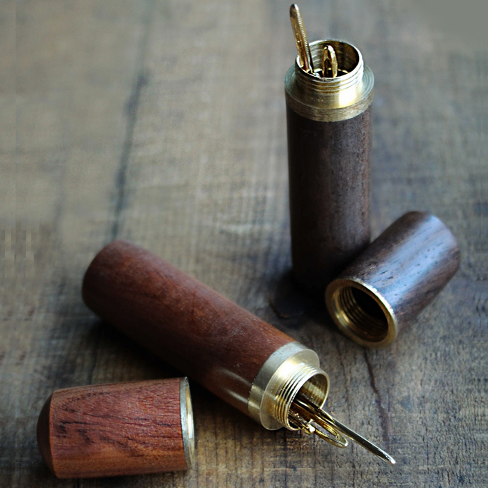 Wooden Needle Case