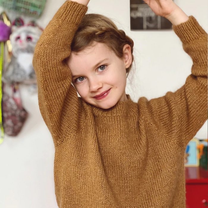 No Frills Sweater Junior by PetiteKnit  |  Printed Pattern