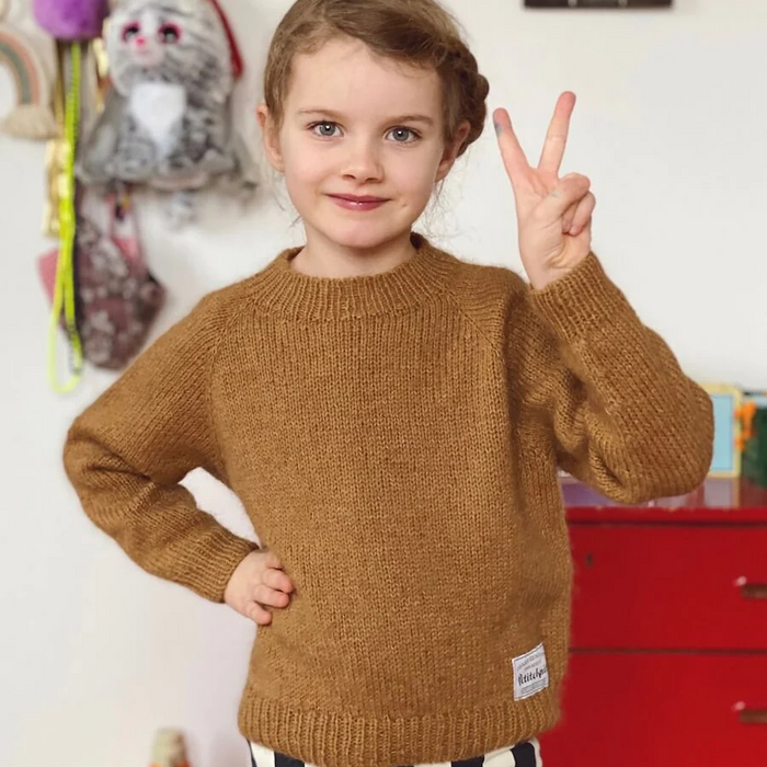 No Frills Sweater Junior by PetiteKnit  |  Printed Pattern