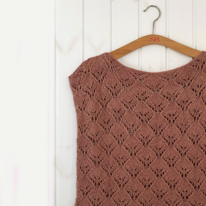 CaMarose Knit pattern for Hydrangeas Top