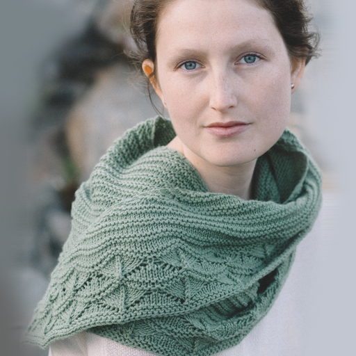 Cave Point Shawl: Paula Emons-Fuessle for Quince & Co. is a printed pattern