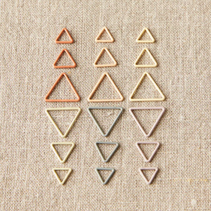 Triangle Stitch Markers - Earth Tones