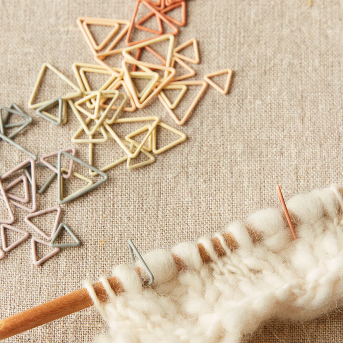Triangle Stitch Markers - Earth Tones