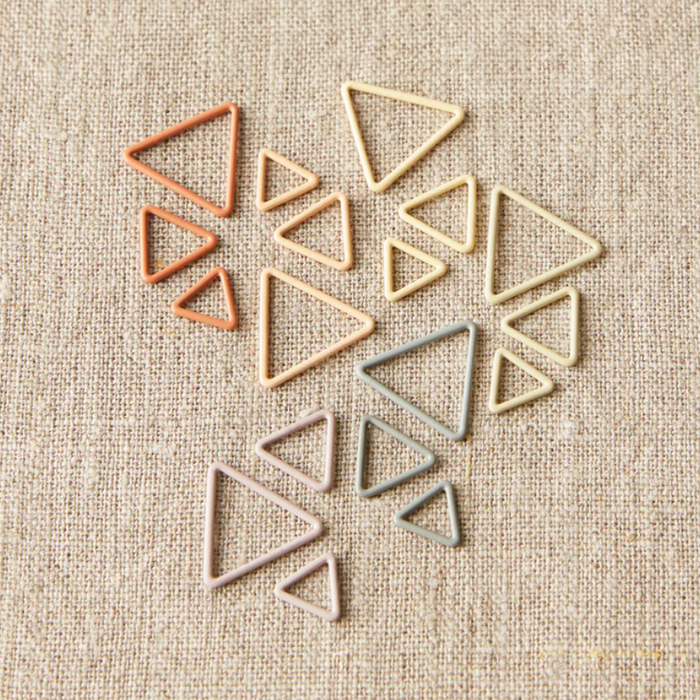 Triangle Stitch Markers - Earth Tones