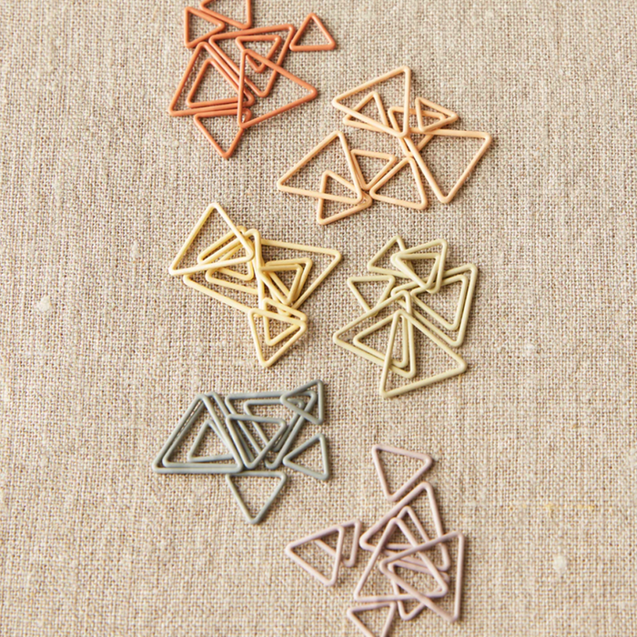 Triangle Stitch Markers - Earth Tones