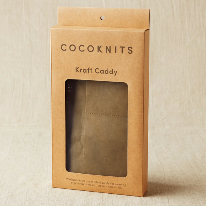 Cocoknit Kraft Caddy - Olive (without Leather Handles)