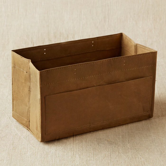 Cocoknit Kraft Caddy - Olive (without Leather Handles)