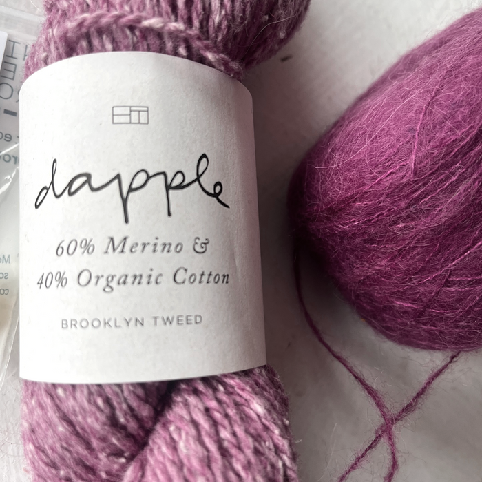 KIT - Brooklyn Tweed Dapple /IAM Hand-Dyed Baby Suri Alpaca/Silk