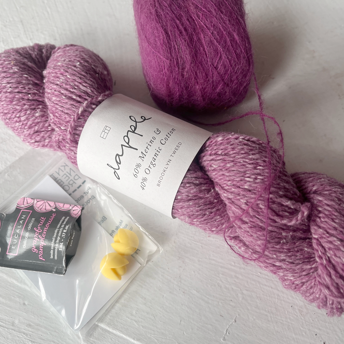 KIT - Brooklyn Tweed Dapple /IAM Hand-Dyed Baby Suri Alpaca/Silk