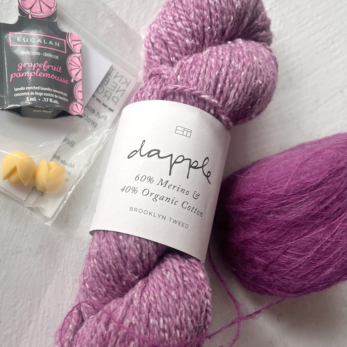 KIT - Brooklyn Tweed Dapple /IAM Hand-Dyed Baby Suri Alpaca/Silk