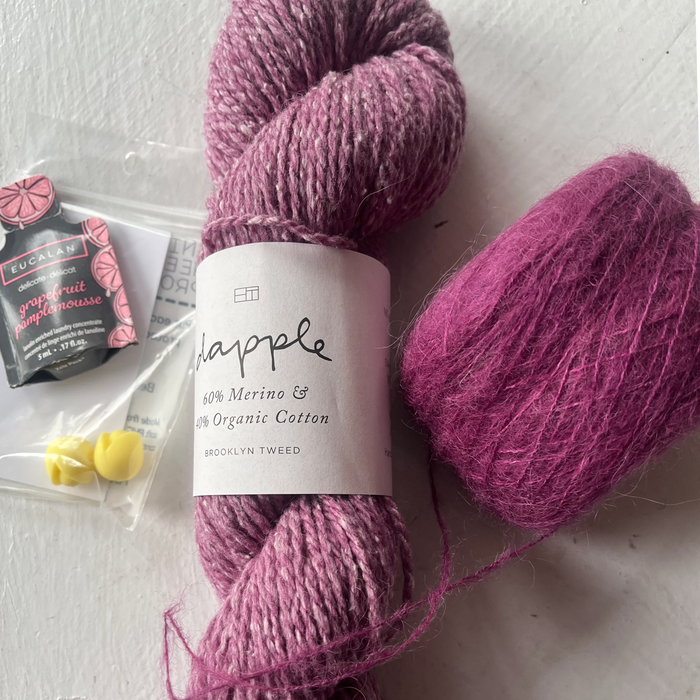 KIT - Brooklyn Tweed Dapple /IAM Hand-Dyed Baby Suri Alpaca/Silk
