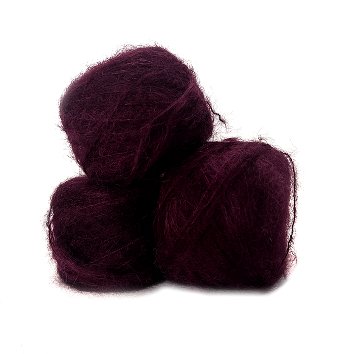 Hand-Dyed Lace Baby Suri Alpaca & Silk