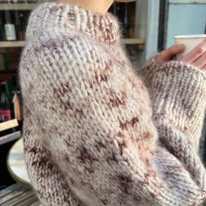 Pattern: PetiteKnit  |  Marble Sweater (Printed)