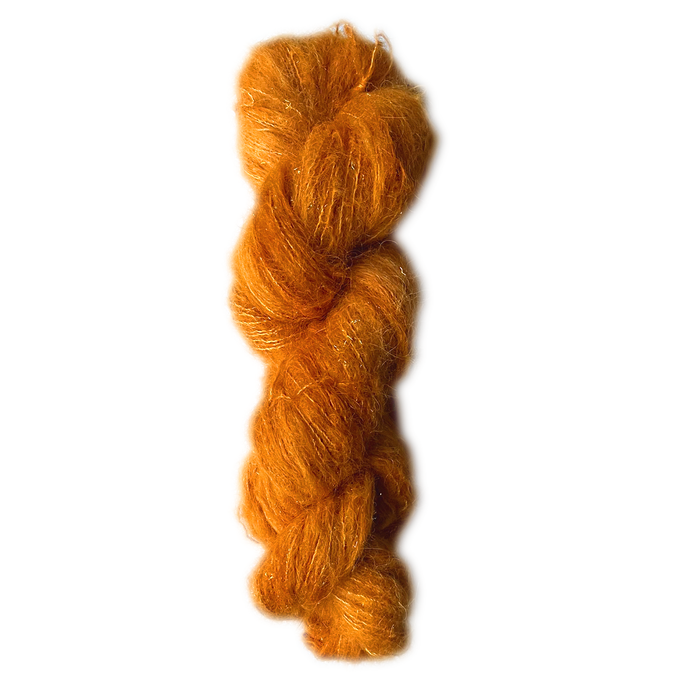 Hand-Dyed Mermaid Baby Suri Alpaca / Silk WITH SPARKLE