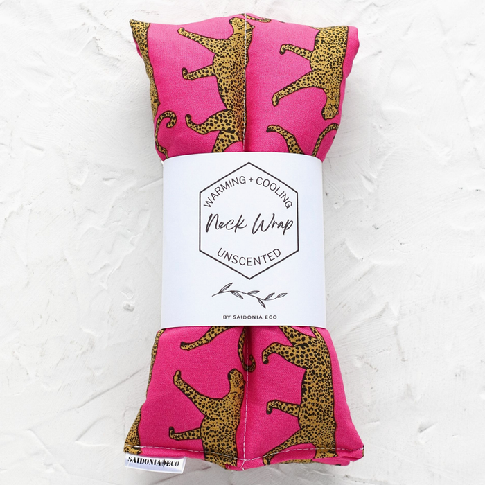 Neck and Body Heating/Cooling Pad - Pink Jaguar