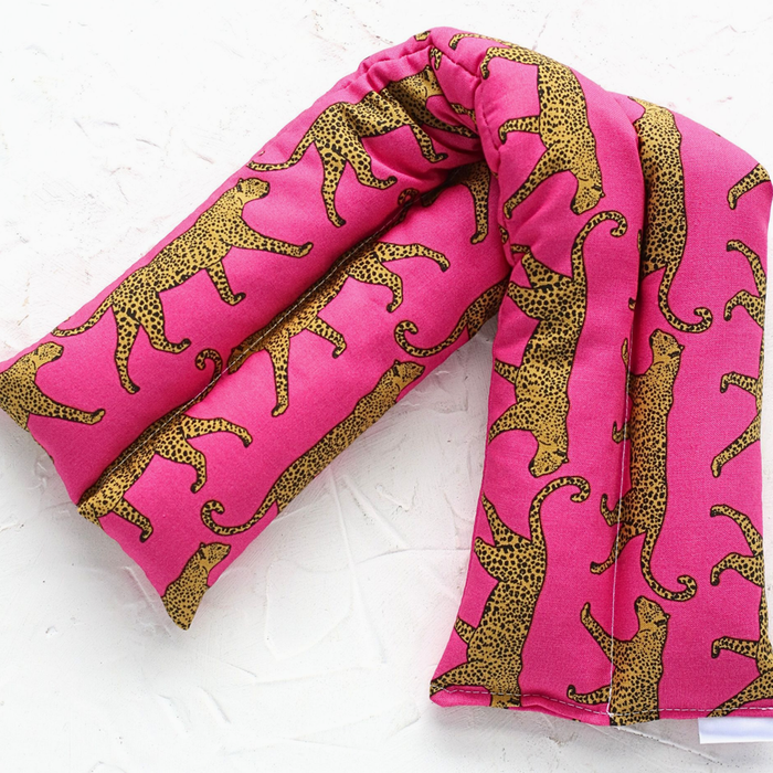 Neck and Body Heating/Cooling Pad - Pink Jaguar