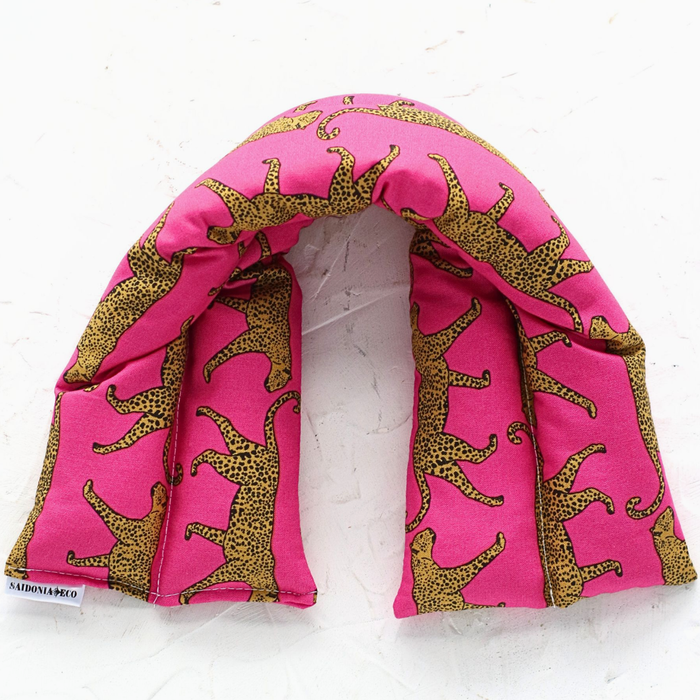 Neck and Body Heating/Cooling Pad - Pink Jaguar