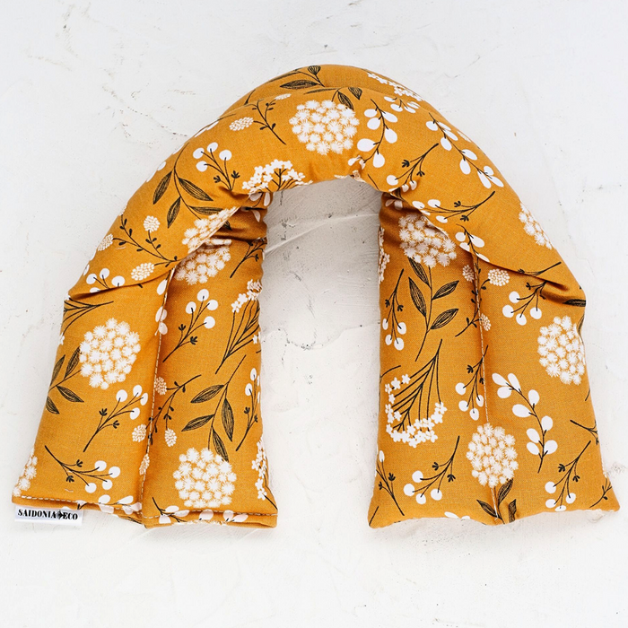 Neck and Body Heating/Cooling Pad - Mustard Flowers