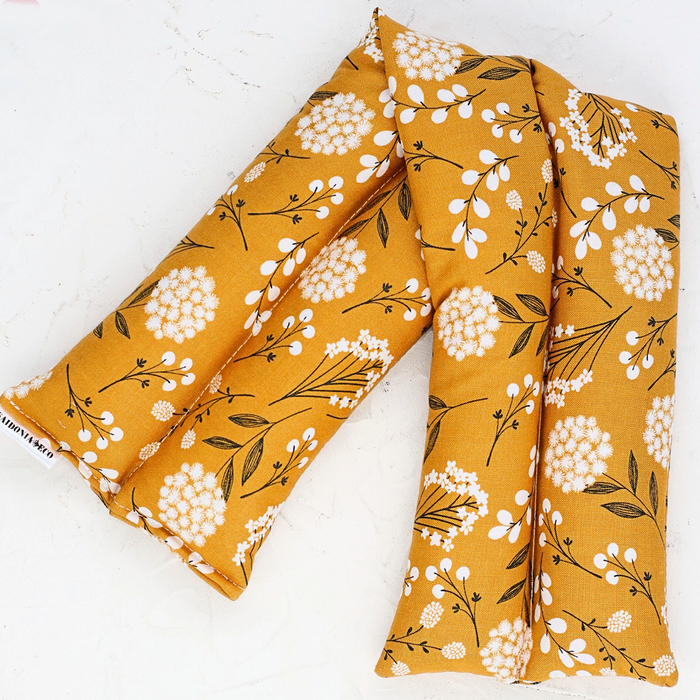 Neck and Body Heating/Cooling Pad - Mustard Flowers