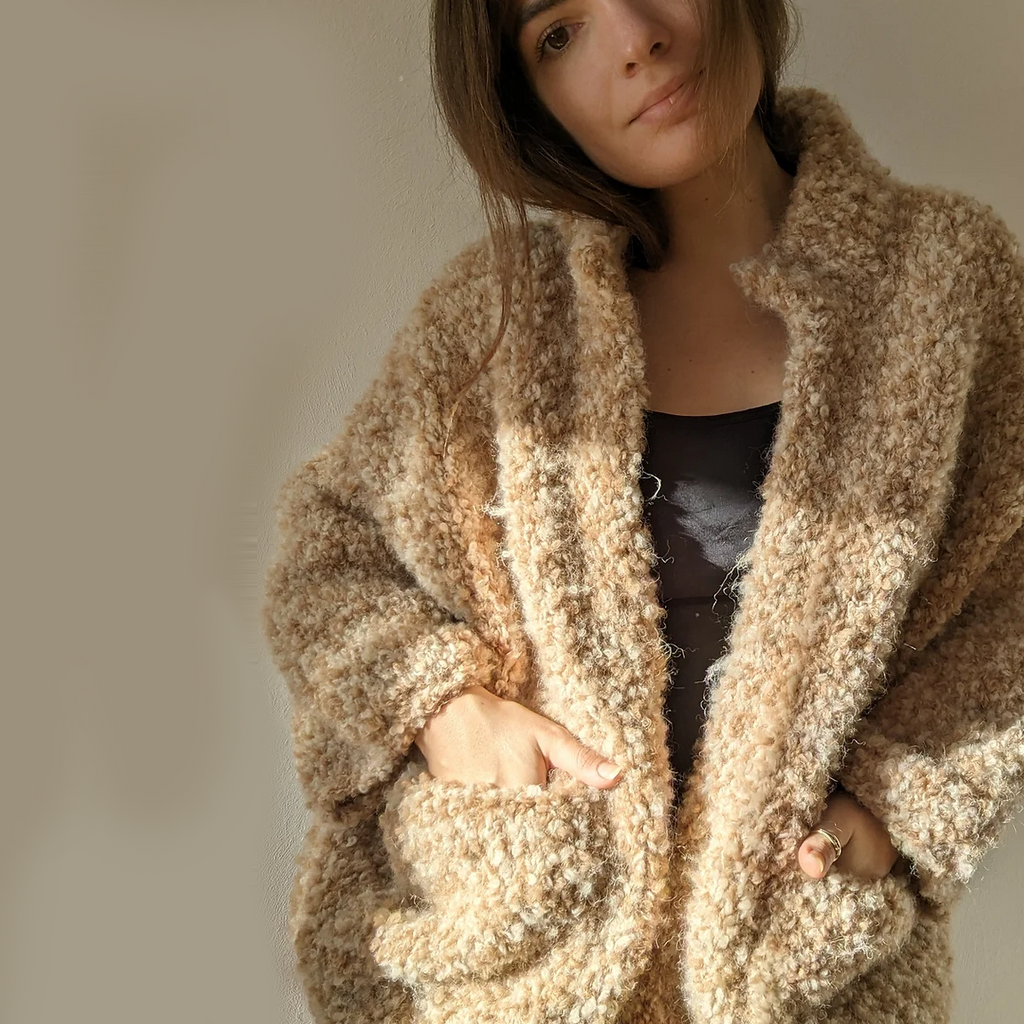 Polar Teddy Jacket by Ann-Kathrin Stoll | Knitted with Gepard