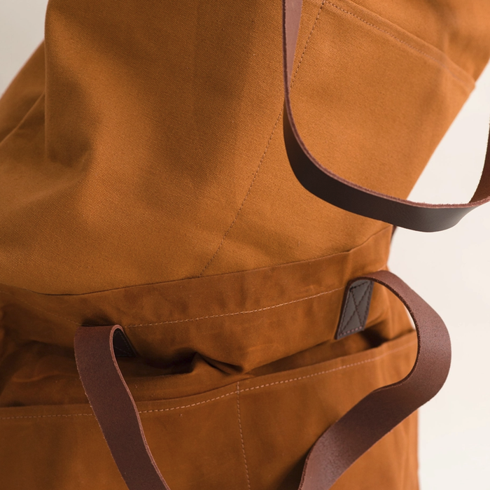 Twig & Horn   |  Waxed Canvas Crossbody Project Tote - Honey