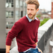 Redford sweater  in color Long Johns Brooklyn Tweed Loft