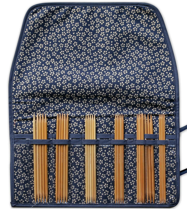 Koshitsu Bamboo Double‑Pointed Needle Set - 6 in / 15 cm /  7 Sizes