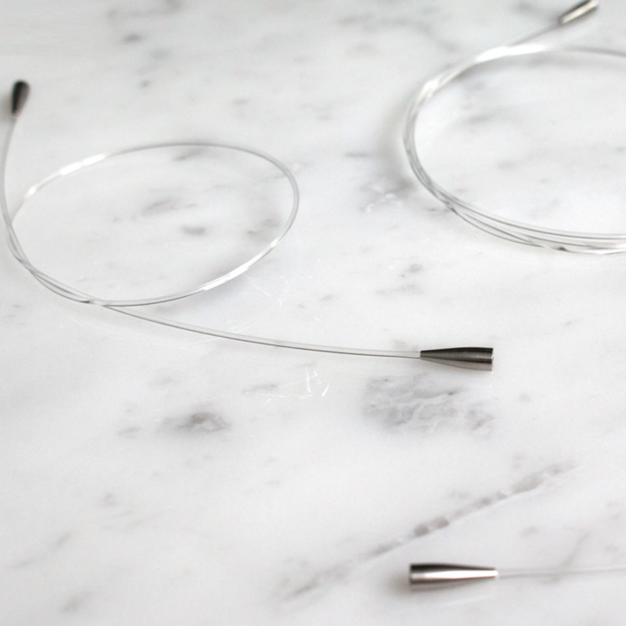 CURVE Koshitsu Premium Set  - Interchangeable Bamboo Circular Needles  -  15 cm, 11 sizes- Off-White