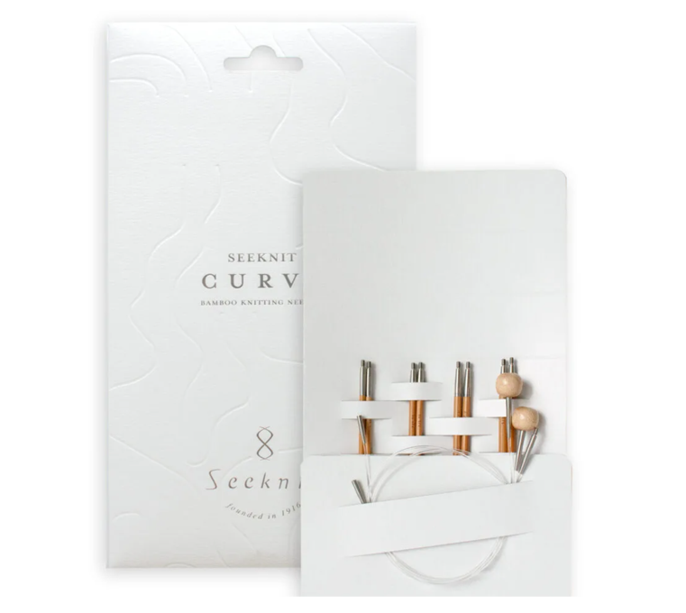 CURVE Koshitsu Lace Set  - Interchangeable Bamboo Circular Needles  -  15 cm, 4 sizes
