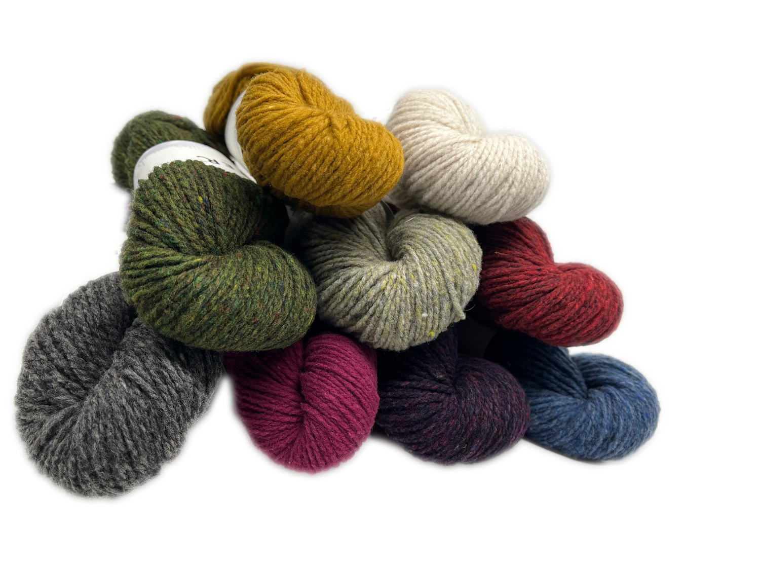 9 skeins of Brooklyn Tweed Shelter American wool  yarns