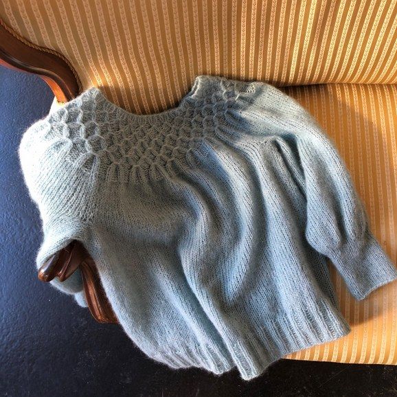CaMaRose Knit Pattern for Beautiful Smock Sweater